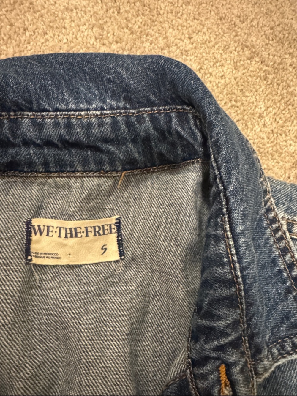 Women’s free people Blue Denim One-Piece Jumpsuit - Picture 2 of 3